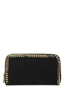 Stella Mc Cartney Black Shaggy Deer Falabella Wallet