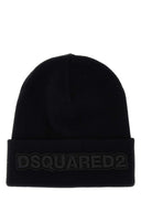 Cappello da berretto di lana nero dsquared