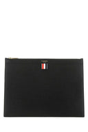 Thom Browne Black Leather Document Case
