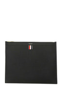 Thom Browne Black Leather Document Case