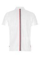 Thom Browne White Piquet Polo Shirt