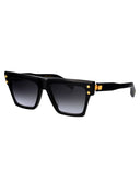 Balmain Sunglasses Bps 121 A 54 Blk Gld Blk Gld