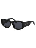 Aus weißer ovaler Sonnenbrille Oeri041 F22 PLA001 1007