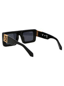 Aus weißer quadratischer Sonnenbrille Oeri049 F22 PLA001 1007