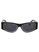 Aus weißer quadratischer Sonnenbrille Oeri047 F22 PLA001 1007