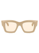 Lunettes de soleil Jacquemus Les Lunettes Baci Beige