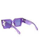 Off White kwadratowe okulary przeciwsłoneczne OERI003 C99 PLA001 3737