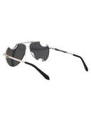 Off White Aviator Sunglasses Oeri071 S23 Met001 7207