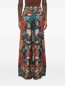 Pierre Louis Mascia Printed Silk Trousers