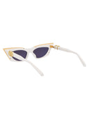 Valentino Garavani Sunglasses Vls 113 D 55 Wht Gld