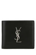 Saint Laurent Portemonnaie aus schwarzem Leder