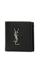 Saint Laurent Portemonnaie aus schwarzem Leder