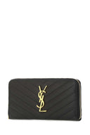 Saint Laurent Black Leather Wallet