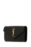 Saint Laurent Black Leather Wallet