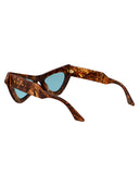 Marni Geometryczne okulary przeciwsłoneczne eef brwn