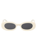 Aus weißer Sonnenbrille Oeri087 F23 PLA001 0107