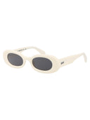 Aus weißer Sonnenbrille Oeri087 F23 PLA001 0107