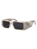Off White kwadratowe okulary przeciwsłoneczne OERI097 F23 PLA001 0807