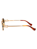 Miu Miu Oval Sunglasses 0 Mu 52 Ys 7 Oe01 T