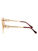 Miu Miu Geometrical Sunglasses 0 Mu 51 Zs 5 Ak40 D