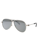 Off White Aviator Sunglasses Oeri122 S24 Met001 7272