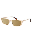 Off White Squared Sunglasses Oeri119 S24 Met001 7676
