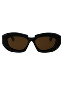 Kuboraum Oval Sunglasses Krsx23 Bs000000 Bw Bs
