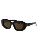 Kuboraum Oval Sunglasses Krsx23 Bs000000 Bw Bs