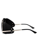 Saint Laurent Aviator Sonnenbrille SL 653 Leon Leder Spoiler 001