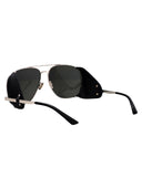 Saint Laurent Aviator Sonnenbrille SL 653 Leon Leder Spoiler 001