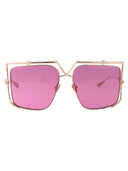 Valentino Garavani Geometrical Sunglasses Vls 116 C 59 Gld