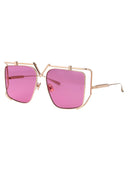 Valentino Garavani Geometrical Sunglasses Vls 116 C 59 Gld