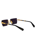 Balmain Geometrical Sunglasses Bps 150 E 53 Gld Blk
