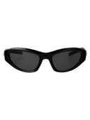 Gentle Monster Owalne okulary przeciwsłoneczne R.E.A.T. 01 Czarny