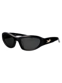 Gentle Monster Owalne okulary przeciwsłoneczne R.E.A.T. 01 Czarny