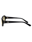 Gentle Monster Squared Sunglasses Noizer 01(ol) Black Yellow