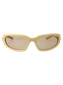 Monster doux lunettes de soleil ovales memento y10 jaune