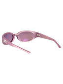 Occhiali da sole ovali mostri delicati giovani pc5 rosa