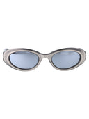 Monster doux lunettes de soleil ovales Blanc G13 Gray
