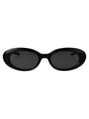 Delikatne potwory owalne okulary przeciwsłoneczne Molta 01 Black