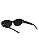 Delikatne potwory owalne okulary przeciwsłoneczne Molta 01 Black