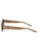 Delikatne potwory owalne okulary przeciwsłoneczne Molta Brc9 Brown