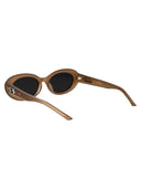 Delikatne potwory owalne okulary przeciwsłoneczne Molta Brc9 Brown