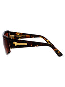 Masque rétrosuperfuture Lunettes de soleil Bélier F2 G Havane