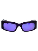 Balenciagaga kwadratowe okulary przeciwsłoneczne BB0328 S 005