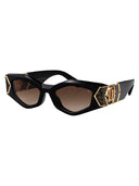 Philipp Plein Geometryczne okulary przeciwsłoneczne SPP136 M 700 Y