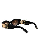 Philipp Plein Geometryczne okulary przeciwsłoneczne SPP136 M 700 Y