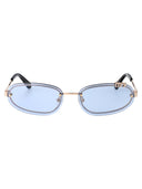 Off White Rimless Sunglasses OERI13 MF24 MET0017640 7640