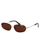 Off White Rimless Sunglasses OERI13 MF24 MET0017664 7664