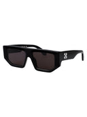 Off Białe Geometryczne okulary przeciwsłoneczne OERI13 FF24 PLA0011007 1007